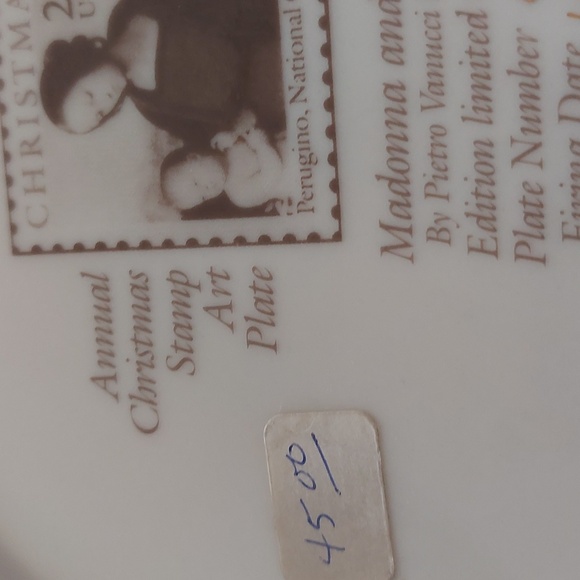 Madonna and Child Limitedd Edition Plate 12-12-1986 - Picture 6 of 10